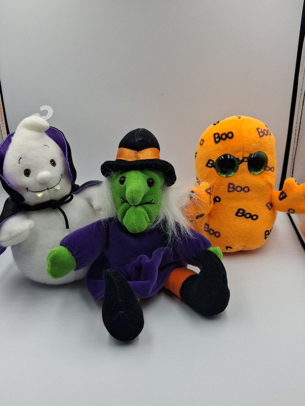 Ty Beanie Boos, Hallmark Count Ghostula, Wilma the Witch Halloween Plush
